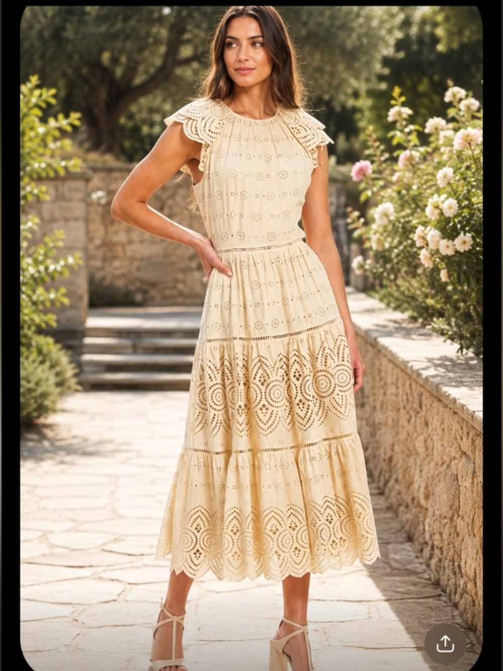 Antonio Melani Fernanda
Eyelet Lace cotton DRESS